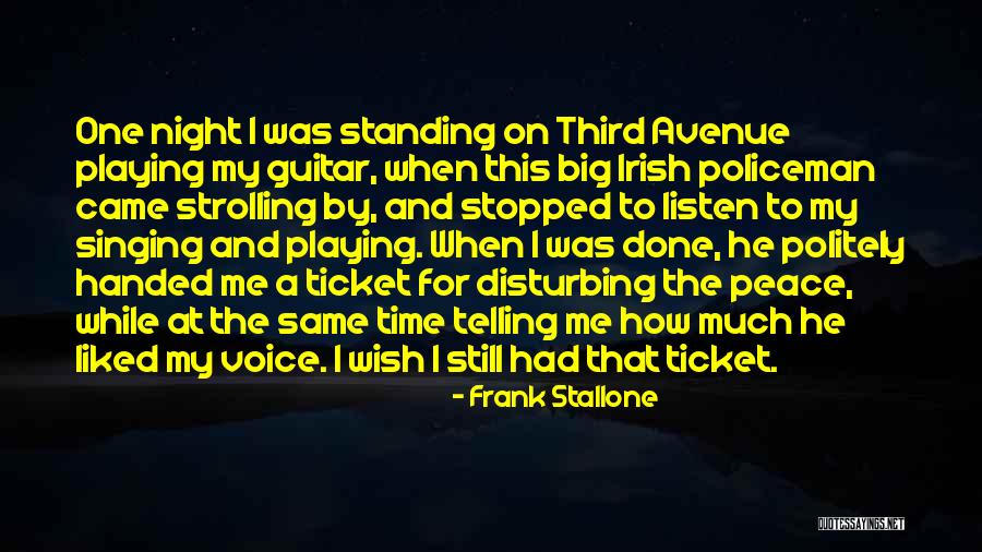 Disturbing My Peace Quotes By Frank Stallone Disturbing My Peace Quotes By Frank Stallone