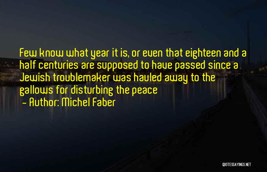 Disturbing The Peace Quotes By Michel Faber
