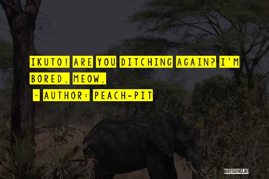 Ditching You Quotes By Peach-Pit