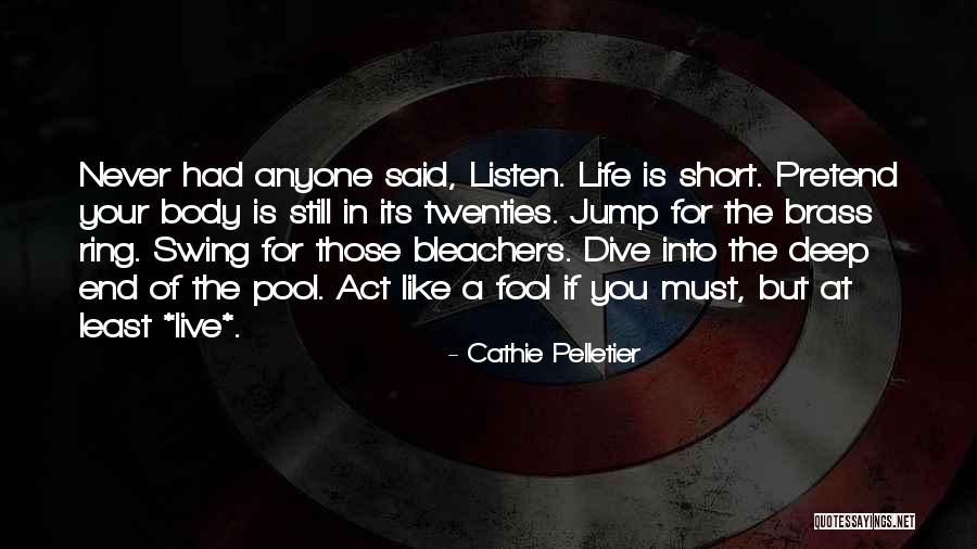 Dive Love Quotes By Cathie Pelletier