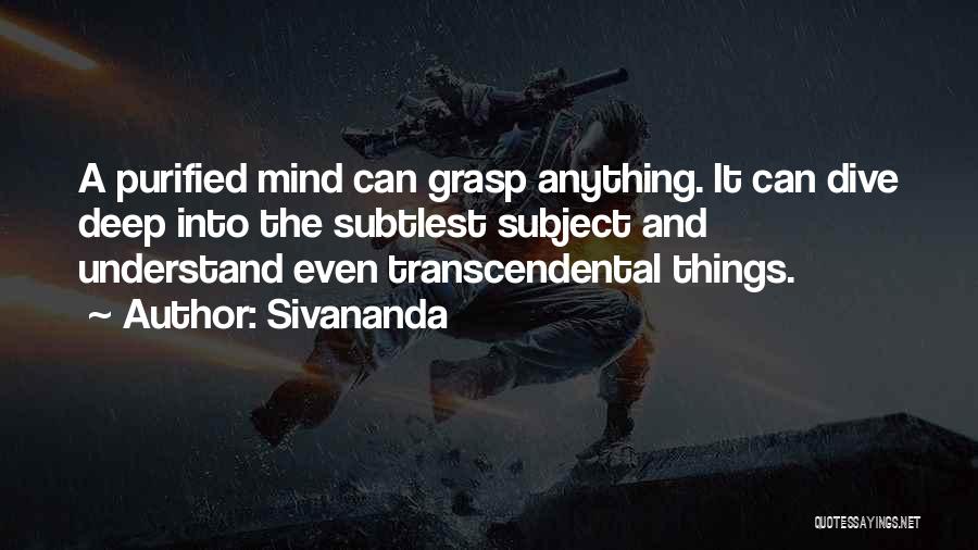 Dive Too Deep Quotes By Sivananda