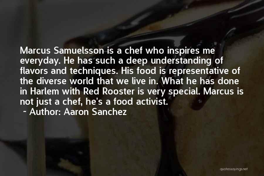 Diverse Food Quotes By Aaron Sanchez