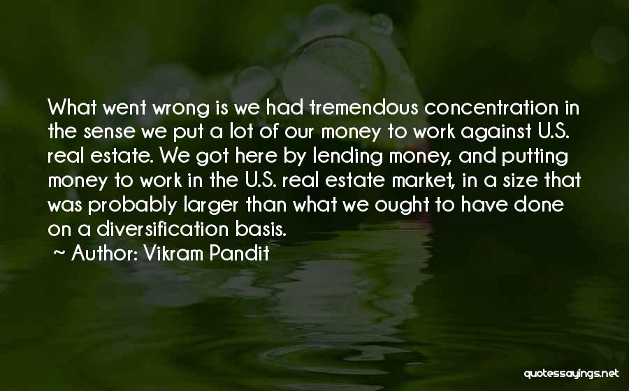 Diversification Quotes By Vikram Pandit