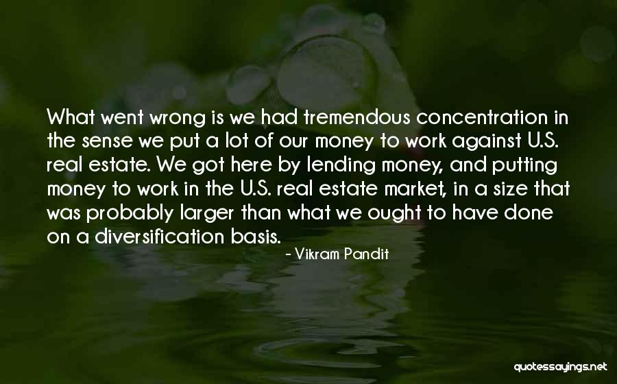 Diversification Quotes By Vikram Pandit