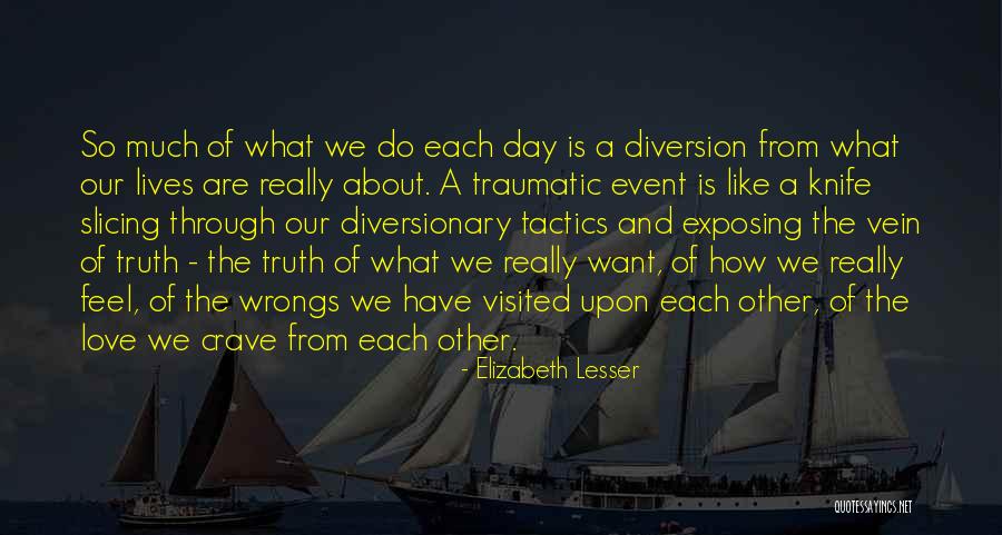 Diversionary Quotes By Elizabeth Lesser Diversionary Quotes By Elizabeth Lesser