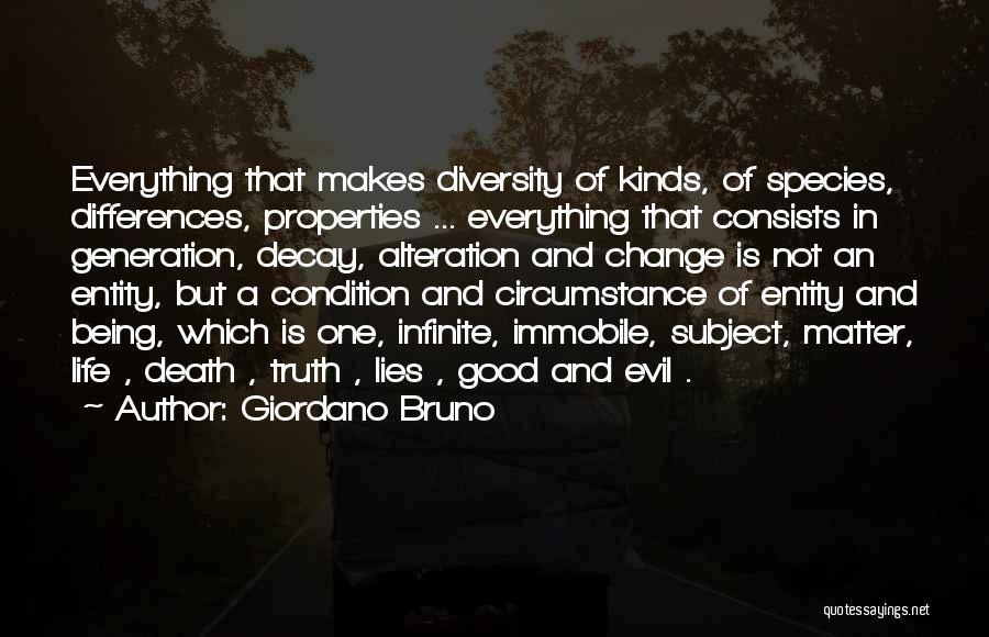 Diversity And Differences Quotes By Giordano Bruno
