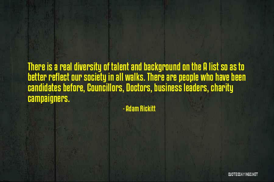 Diversity In Society Quotes By Adam Rickitt Diversity In Society Quotes By Adam Rickitt