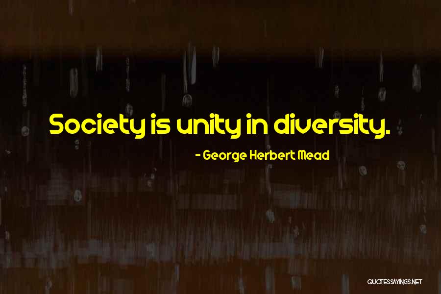 Diversity In Society Quotes By George Herbert Mead Diversity In Society Quotes By George Herbert Mead