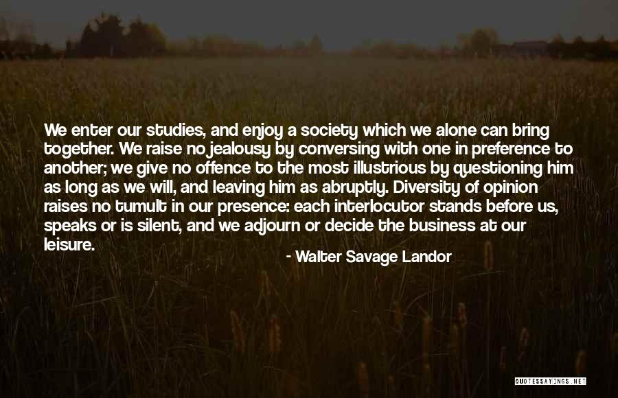 Diversity In Society Quotes By Walter Savage Landor Diversity In Society Quotes By Walter Savage Landor