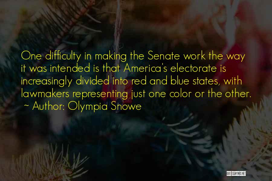 Divided America Quotes By Olympia Snowe