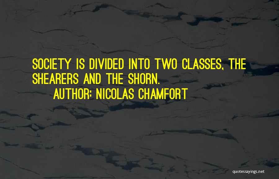 Divided Society Quotes By Nicolas Chamfort