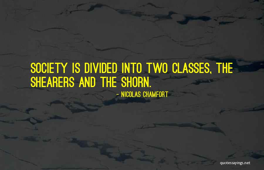 Divided Society Quotes By Nicolas Chamfort