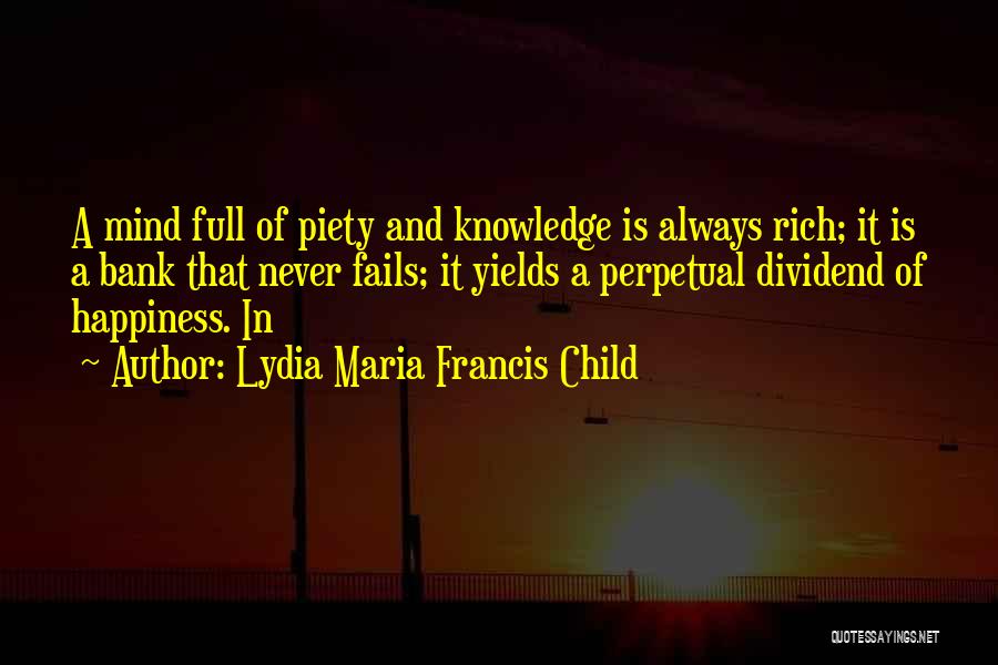 Dividend Quotes By Lydia Maria Francis Child