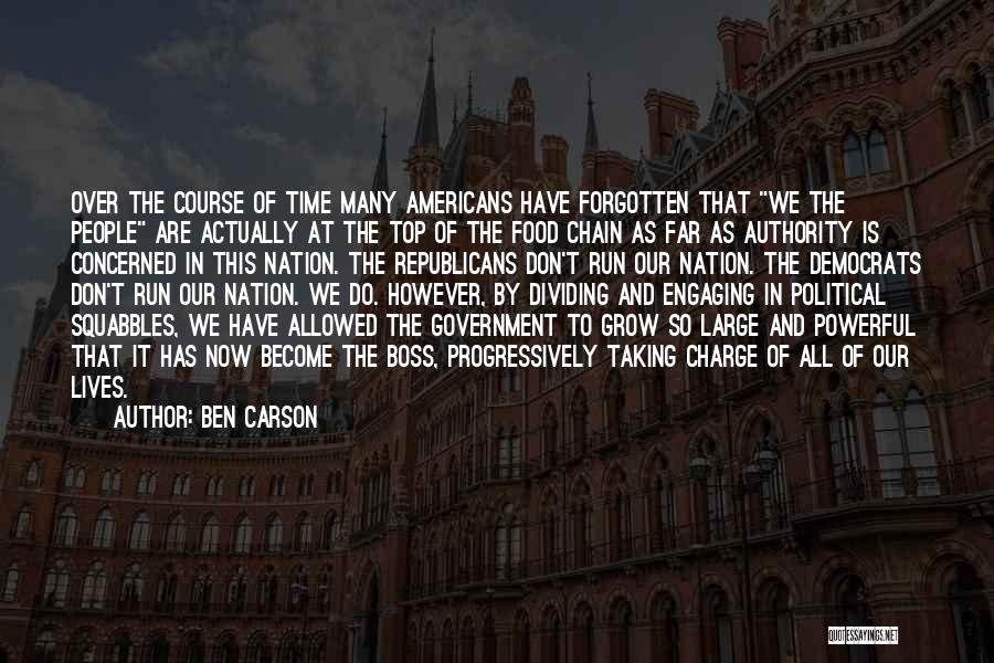 Dividing A Nation Quotes By Ben Carson