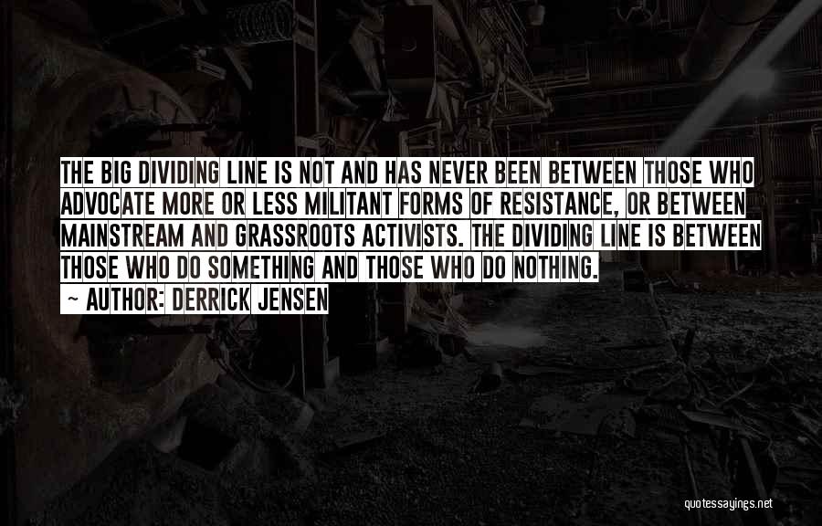 Dividing Line Quotes By Derrick Jensen