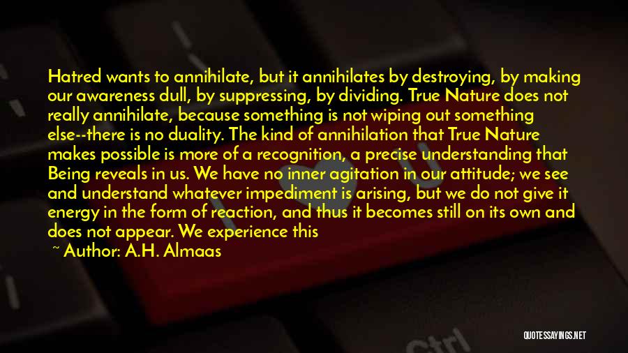 Dividing Quotes By A.H. Almaas