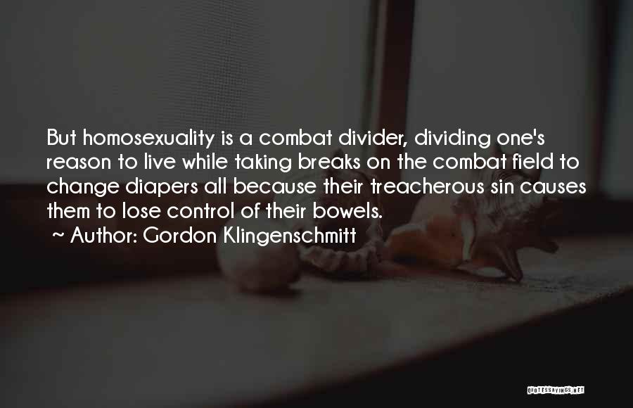 Dividing Quotes By Gordon Klingenschmitt