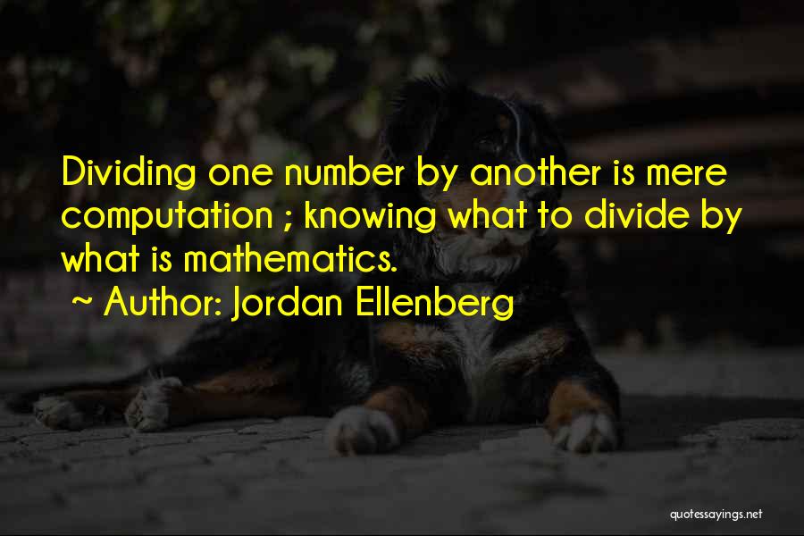 Dividing Quotes By Jordan Ellenberg