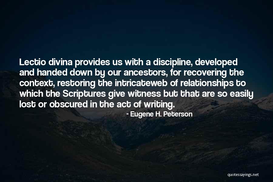 Divina Quotes By Eugene H. Peterson Divina Quotes By Eugene H. Peterson
