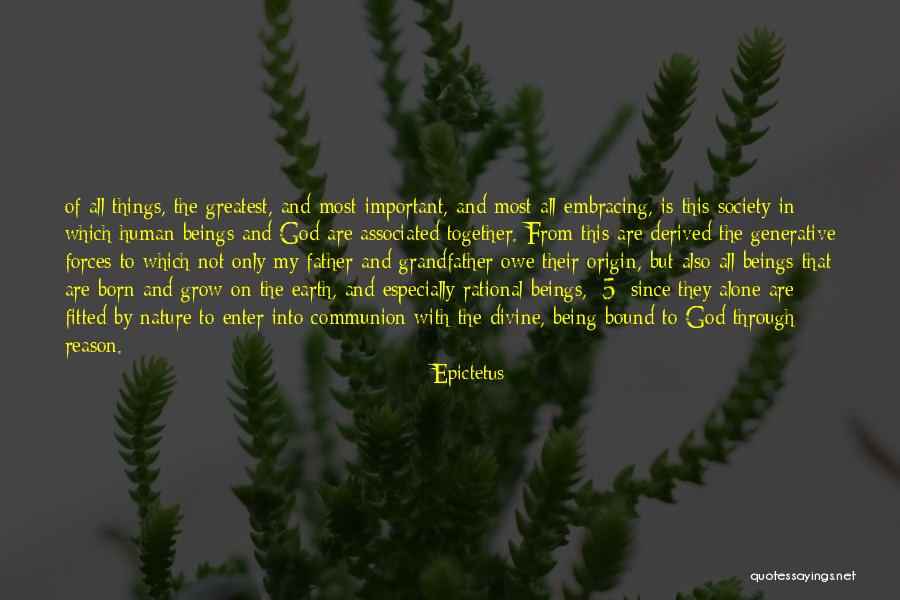 Divine Beings Quotes By Epictetus