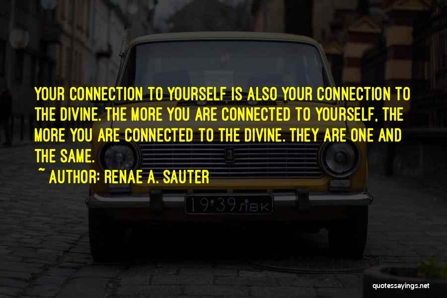 Divine Connection Quotes By Renae A. Sauter