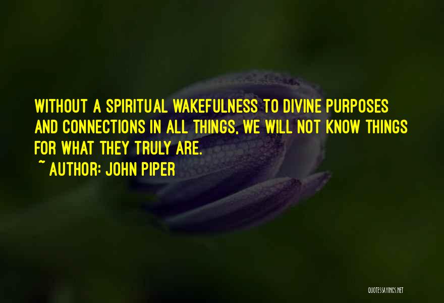 Divine Connections Quotes By John Piper