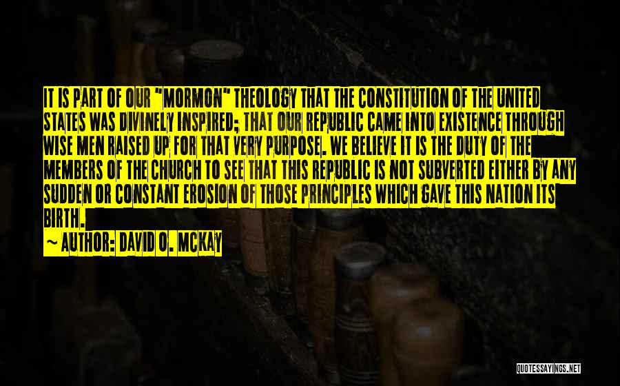 Divinely Inspired Quotes By David O. McKay