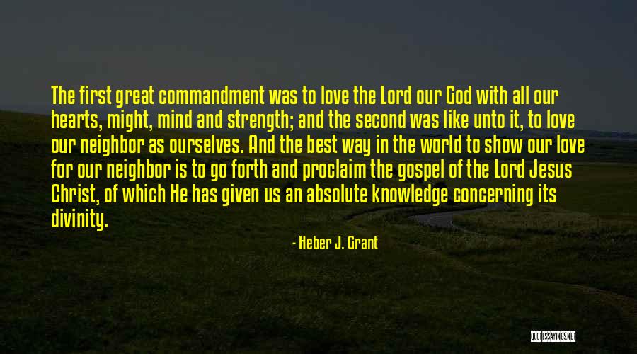 Divinity Of Jesus Quotes By Heber J. Grant