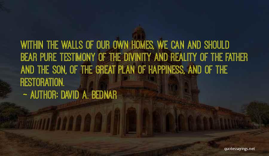Divinity Within Quotes By David A. Bednar