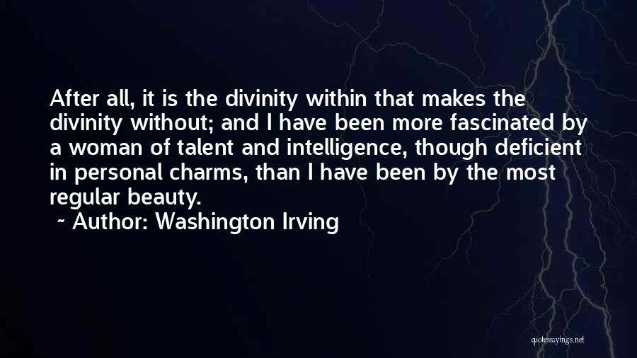 Divinity Within Quotes By Washington Irving