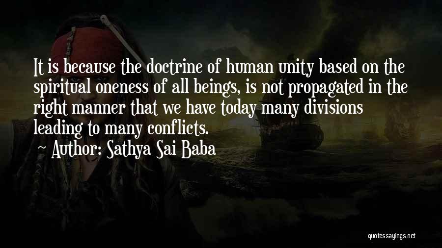 Divisions Quotes By Sathya Sai Baba
