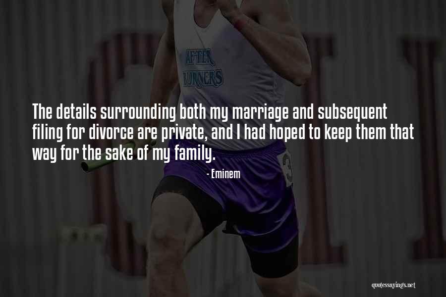 Divorce Family Quotes By Eminem Divorce Family Quotes By Eminem