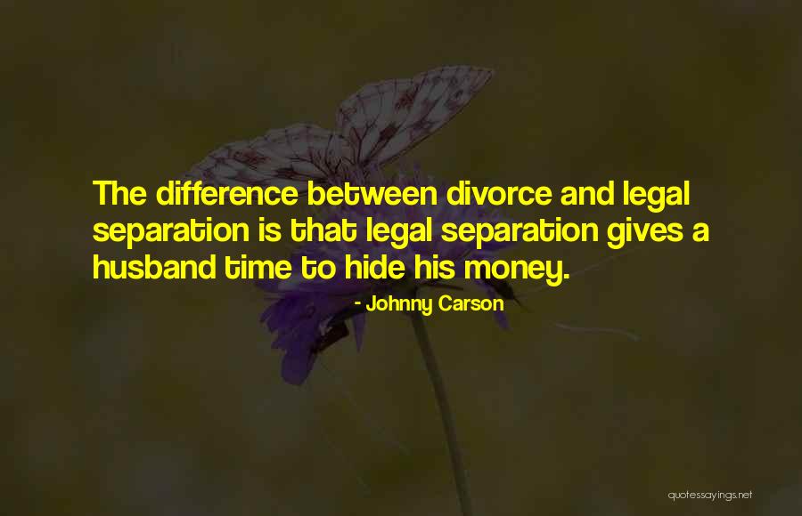 Divorce Funny Quotes By Johnny Carson