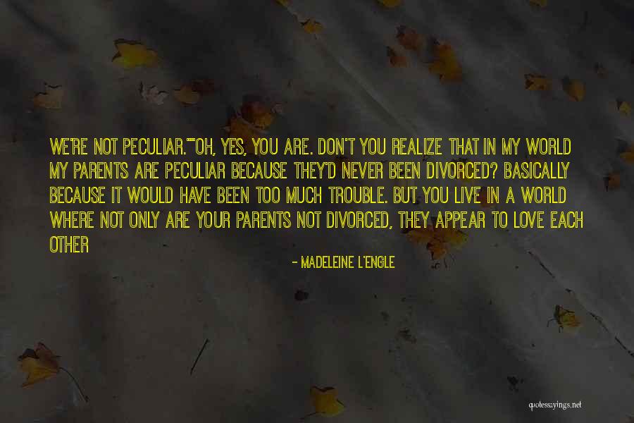 Divorce Parents Quotes By Madeleine L'Engle