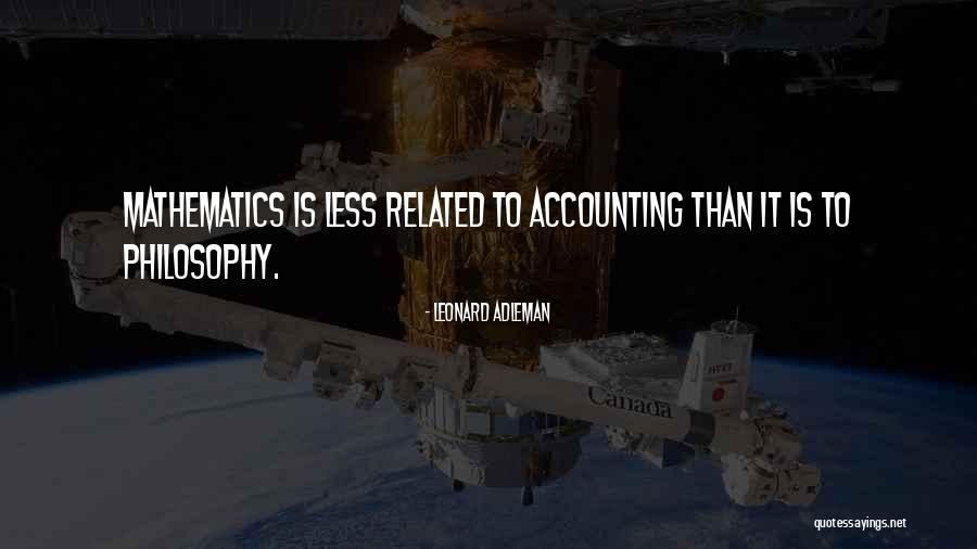 Divovski Som Quotes By Leonard Adleman