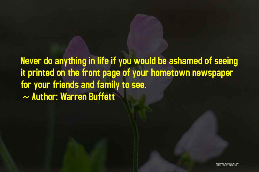 Do Anything For Friends Quotes By Warren Buffett