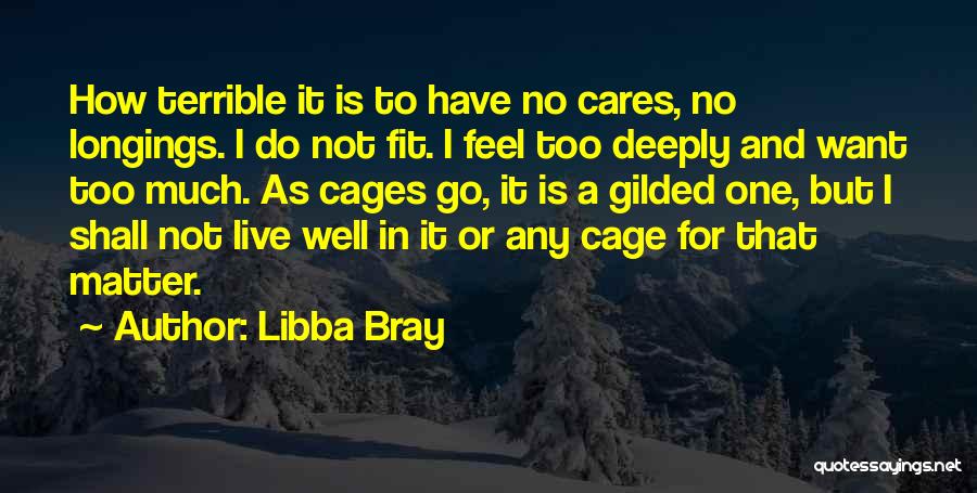 Do I Care Too Much Quotes By Libba Bray