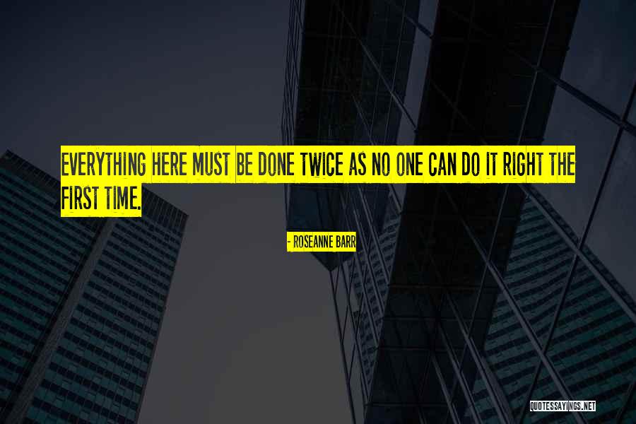 Do It Right First Time Quotes By Roseanne Barr Do It Right First Time Quotes By Roseanne Barr