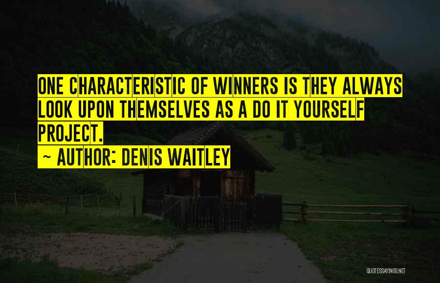 Do It Yourself Project Quotes By Denis Waitley