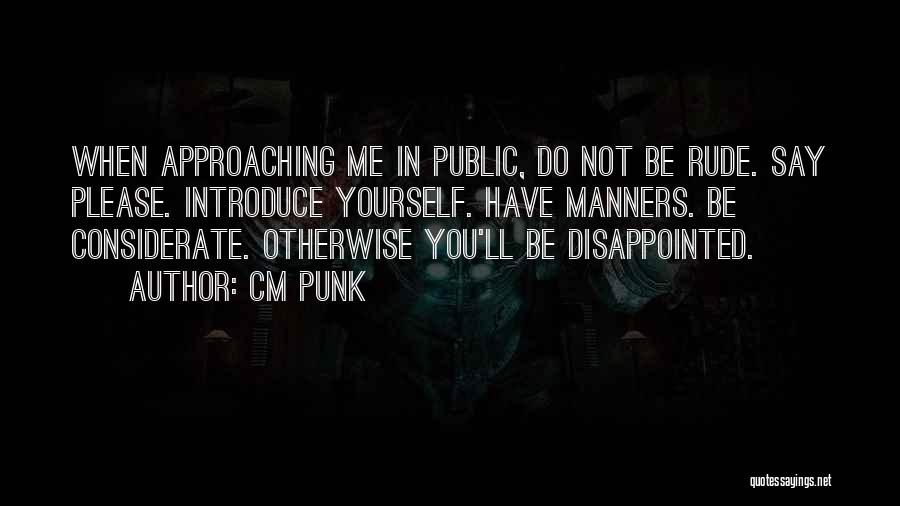 Do Not Be Disappointed Quotes By CM Punk