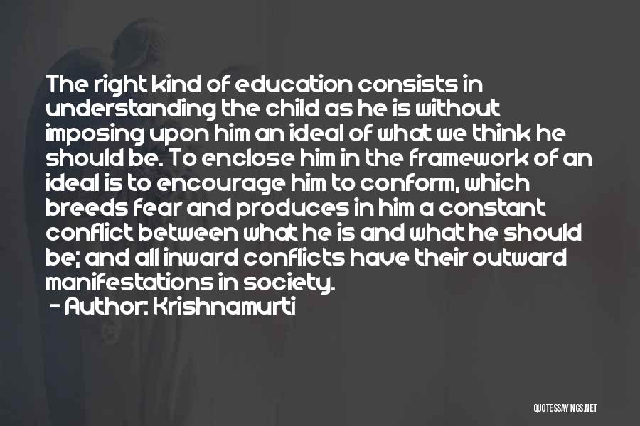 Do Not Conform To Society Quotes By Krishnamurti