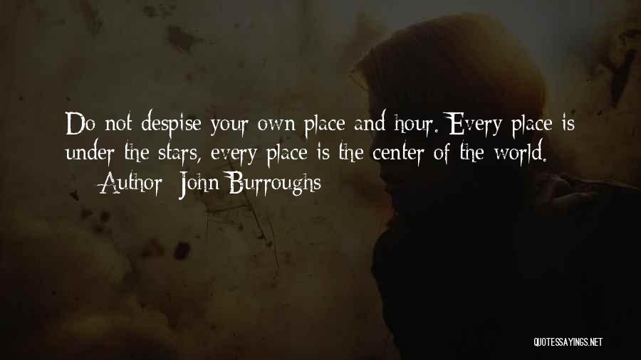 Do Not Despise Quotes By John Burroughs
