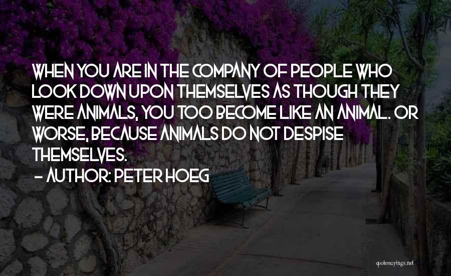 Do Not Despise Quotes By Peter Hoeg