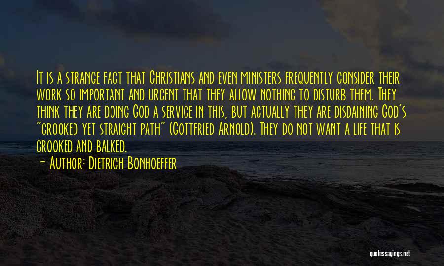 Do Not Disturb My Life Quotes By Dietrich Bonhoeffer