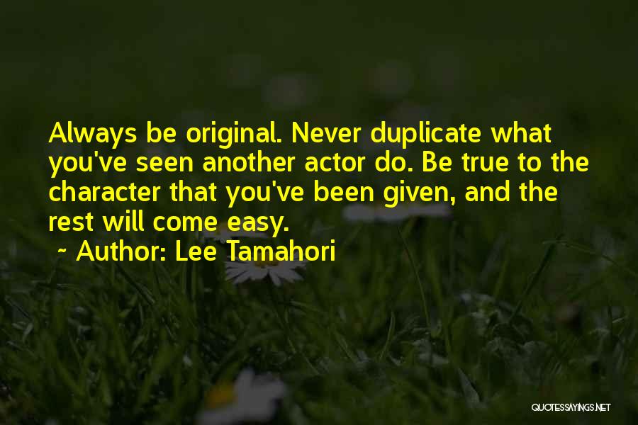 Do Not Duplicate Quotes By Lee Tamahori