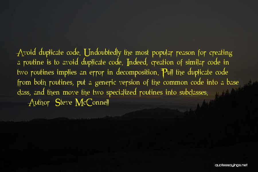 Do Not Duplicate Quotes By Steve McConnell