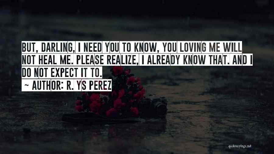 Do Not Expect Love Quotes By R. YS Perez