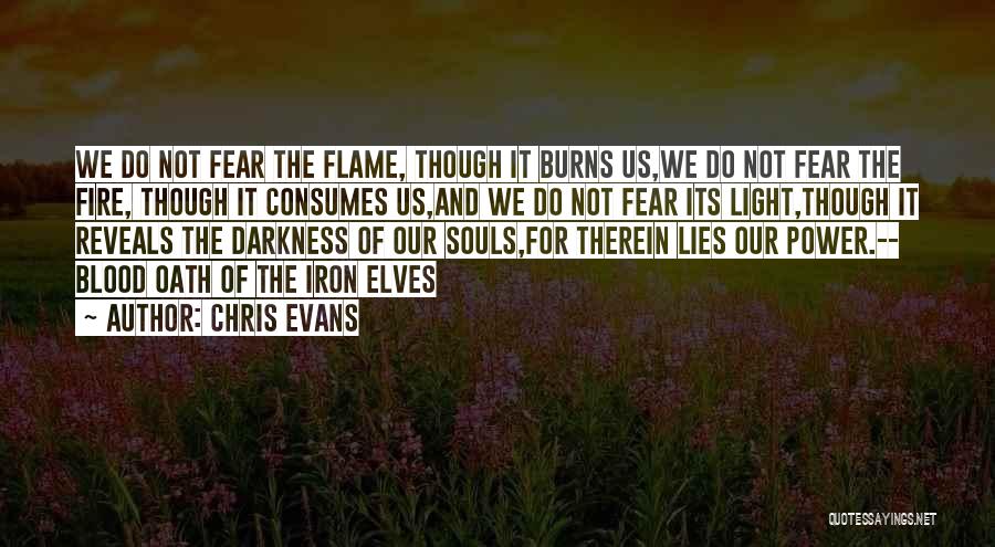 Do Not Fear Darkness Quotes By Chris Evans