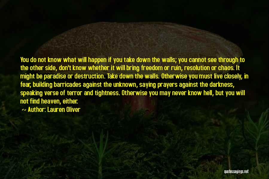 Do Not Fear Darkness Quotes By Lauren Oliver