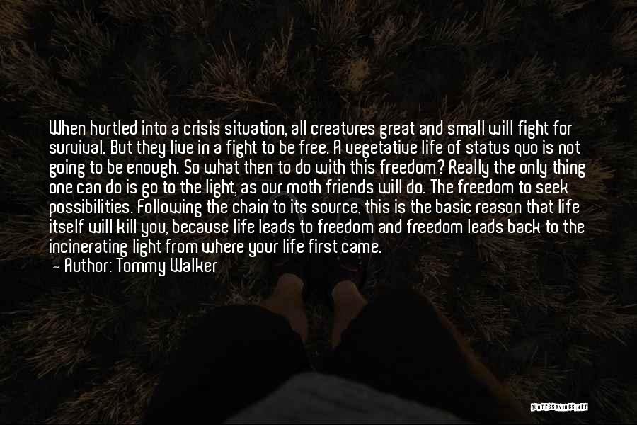 Do Not Fight Back Quotes By Tommy Walker